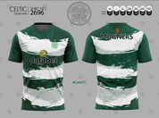 CELTIC GREEN AND WHITE #2696