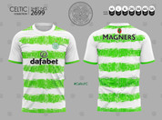 CELTIC GREEN WHITE HOOPS  #2699