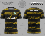 CELTIC GOLD BLACK HOOPS #2766