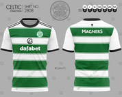 CELTIC GREEN WHITE HOOPS #2808