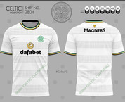 CELTIC GREY WHITE HOOPS #2804