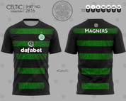 CELTIC BLACK AND GREEN HOOPS #2816