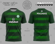 CELTIC GREEN AND GREEN HOOPS #2817