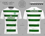 CELTIC GREEN AND WHITE HOOPS #2818