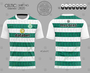 CELTIC GREEN AND WHITE HOOPS #2820