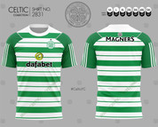 CELTIC GREEN WHITE HOOPS #2831