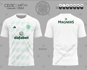 CELTIC WHITE AND GREEN #2844