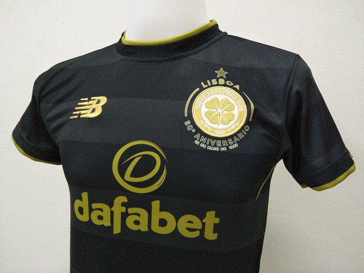 new celtic away jersey 2 embroided badges - irish and ...