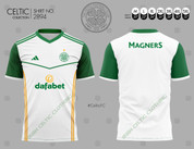 CELTIC WHITE YELLOW LINE #2894