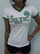 LADIES WHITE AND GREEN WITH EMBROIDRY BADGE