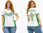 LADIES WHITE AND GREEN WITH EMBROIDRY BADGE