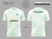 CELTIC GREEN LASER WHITE SHIRT #3323