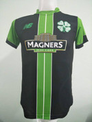 #100 BLACK MAGNERS WITH GREEN STRIP 2 EMBROIDERY BADGES