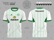 CELTIC WHITE GREEN LINES 6040