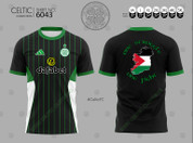  CELTIC BLACK GREEN LINES ONE STRUGGLE ONE FIGHT 6043