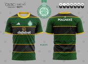 YELLOW GREEN BLACK  CELTIC 6071
