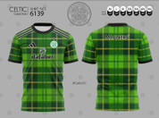   CELTIC GREEN YELLOW TARTAN #6139