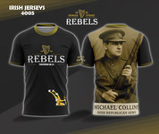  IRISH REBELS Michael collins with rifle 1916 RISING 4005