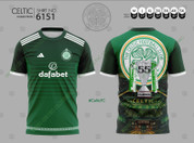 GREEN CELTIC BAND  55 LEAGUE TITLE'S  PARKHEAD  #6151