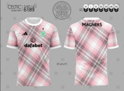 CELTIC GREY PINK TARTAN  #6189