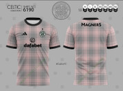 CELTIC GREY PINK TARTAN  #6190