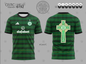 CELTIC GREEN BLACK CROSSTARTAN  #6192