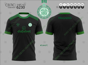 CELTIC BLACK GREEN  JERSEY #6230