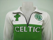 GREEN AND WHITE ZIP TOP #116