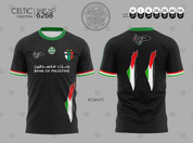 BLACK  CLOVER PALESTINE FREEDOM MESH   #6268