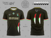   BLACK  CLOVER  PALESTINE  FREEDOM GOLD MESH   #6271