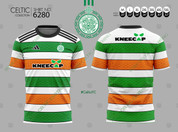  CELTIC TRI COLOR HOOPS KNEECAP   #6280