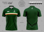 Green  irish rebellion polo jersey #6285