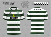   Celtic green and white #6304