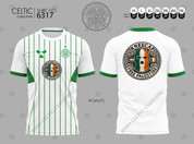 CELTIC WHITE GREEN   KNEECAP #6317