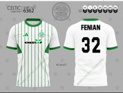 CELTIC WHITE KNEECAP FENIAN 32 #6362