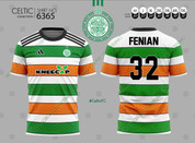 TRICOLOR CELTIC KNOTS KNEECAP FENIAN 32 #6365