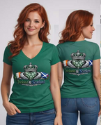   LADYS IRISH SCOTTISH GREEN CLADDAGH  #6407