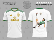 CELTIC WHITE BICYCLE  KICK #6413