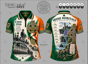 IRISH EIRE 1916 JERSEY POLO #6493