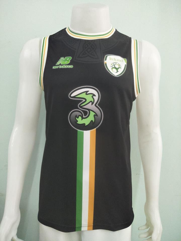 BLACK IRELAND BASKETBALL TOP 46 irish and celtic clothing