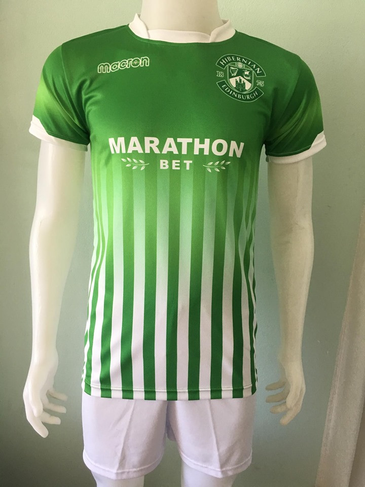 Hibs green with white lines #4 - irish and celtic clothing