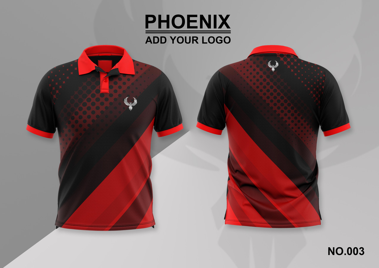 phoenix 100% polyester polo shirt #003 - irish and celtic clothing