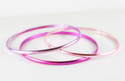 “Three Shades of Pink” Bangle Bracelet