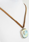 Hand-painted Ceramic Abstractionist Necklace 