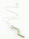 Green Wave Sliding Rhinestone Necklace