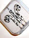 Black and White Music Notes Headphones