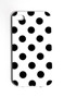 iPhone 4/4S black and white polka dot phone case.