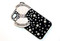 Black iPhone 4 4S Cell Phone Case with Ivory White Bow