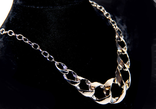 Silver Chain Link Necklace