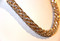 Golden Mesh Tube Rhinestone Necklace